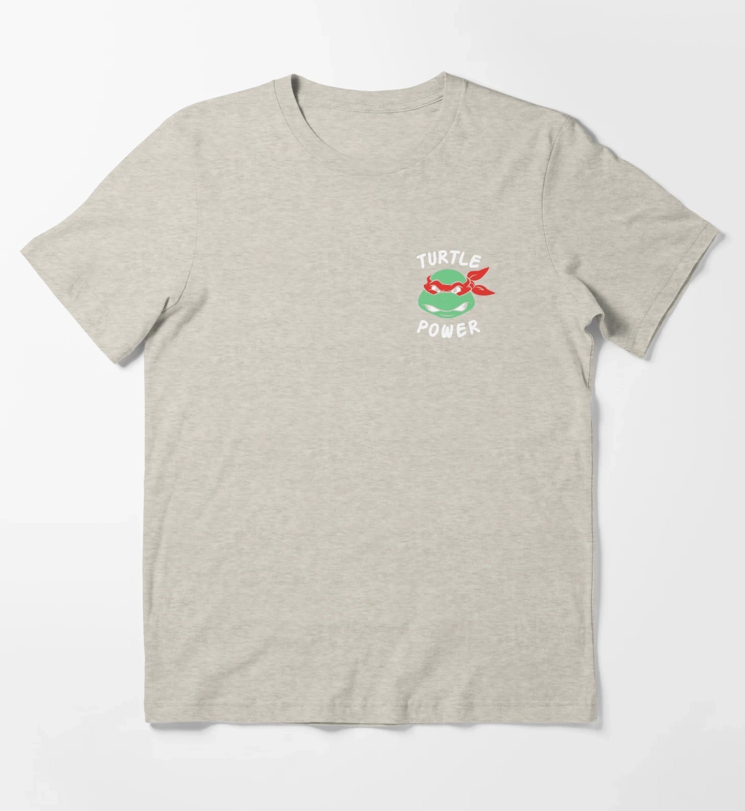 Teenage Mutant Ninja Turtles Raphael Turtle Power Pocket T-Shirt Cream