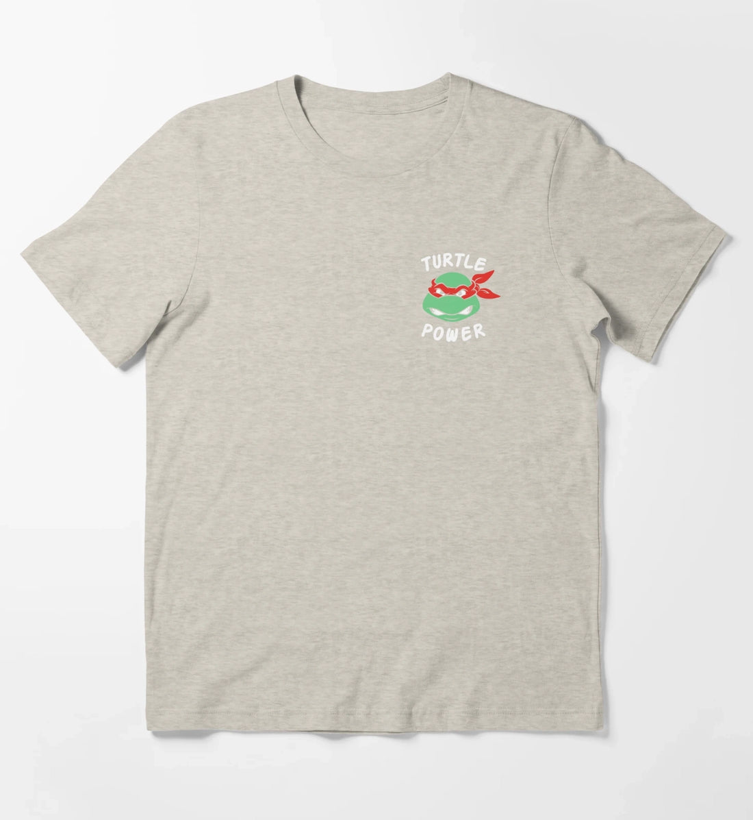 Teenage Mutant Ninja Turtles Raphael Turtle Power Pocket T-Shirt Cream