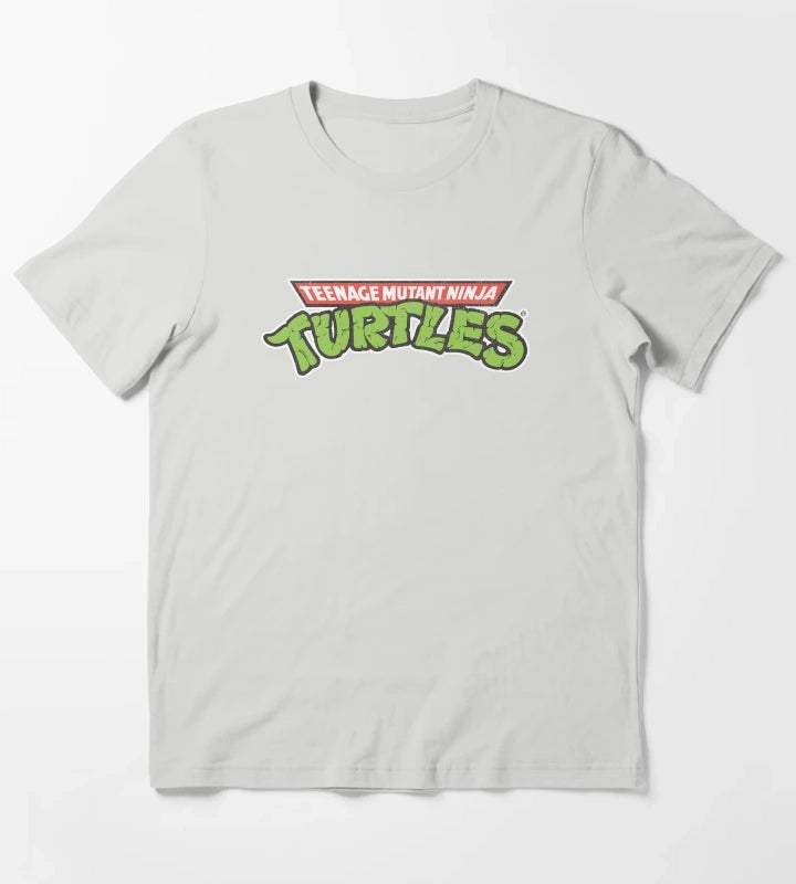 Teenage Mutant Ninja Turtles Retro Logo T-Shirt Light Grey