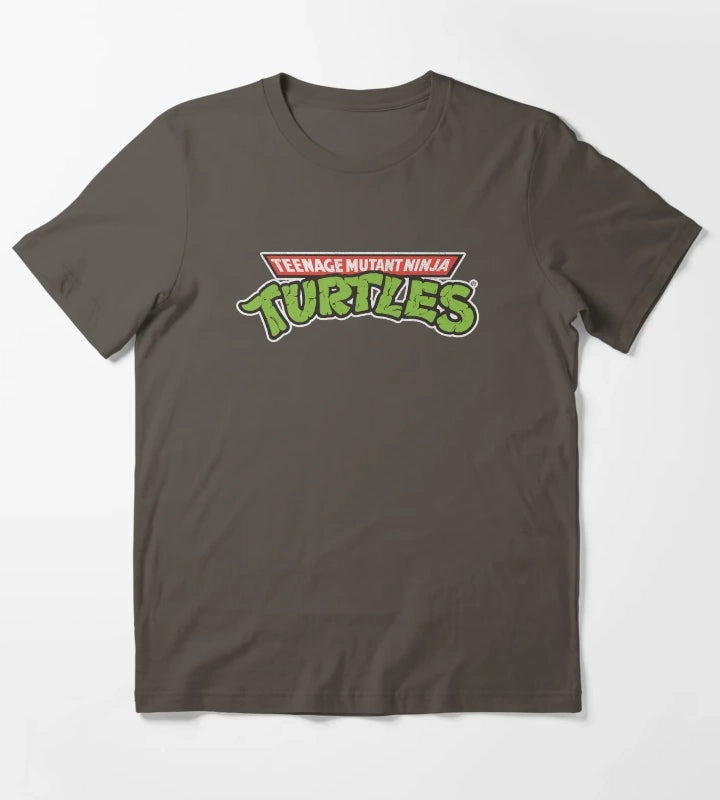 Teenage Mutant Ninja Turtles Retro Logo T-Shirt Dark Grey
