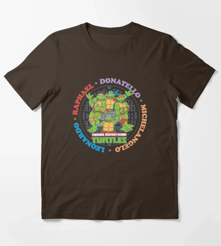 Teenage Mutant Ninja Turtles Sewer Logo T-Shirt Brown