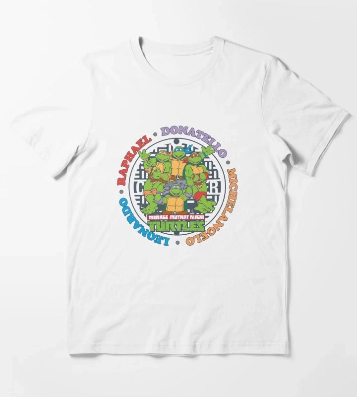 Teenage Mutant Ninja Turtles Sewer Logo T-Shirt White