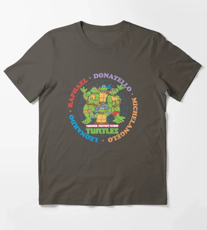 Teenage Mutant Ninja Turtles Sewer Logo T-Shirt Dark Grey