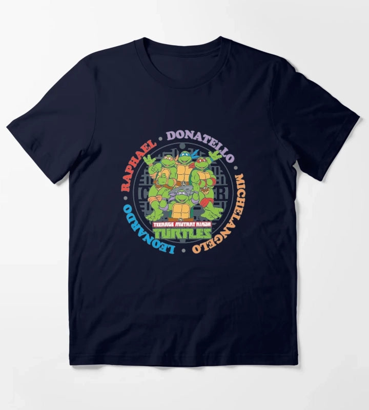 Teenage Mutant Ninja Turtles Sewer Logo T-Shirt Navy