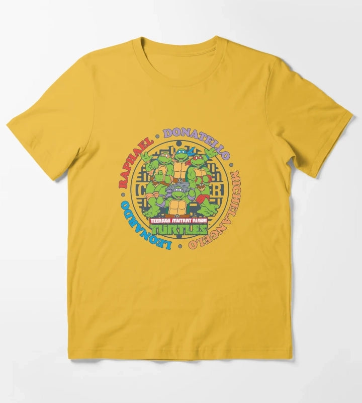 Teenage Mutant Ninja Turtles Sewer Logo T-Shirt Yellow
