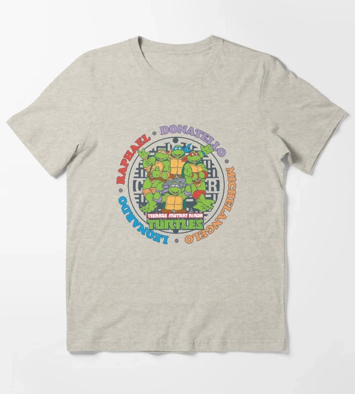 Teenage Mutant Ninja Turtles Sewer Logo T-Shirt Cream
