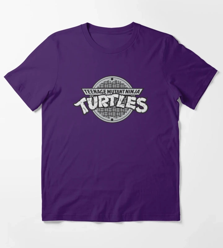 Teenage Mutant Ninja Turtles TMNT Sewer Logo T-Shirt Purple