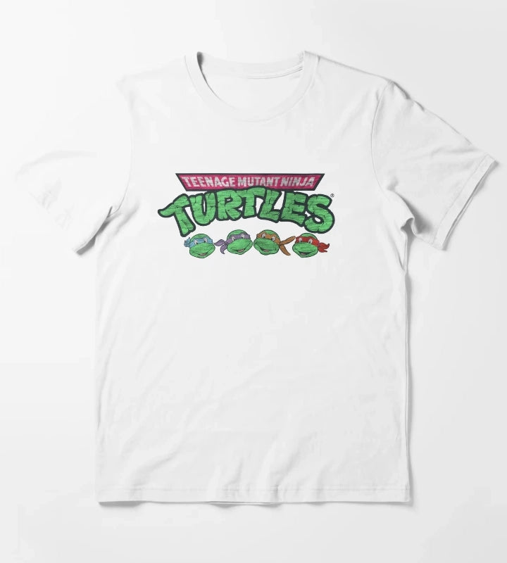 Teenage Mutant Ninja Turtles Vintage Logo T-Shirt White