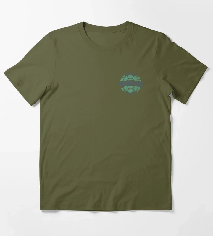 Teenage Mutant Ninja Turtles Vintage Pocket Print T-Shirt Olive Green