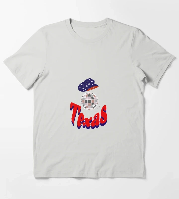 Texas Cowgirl T-Shirt Light Grey