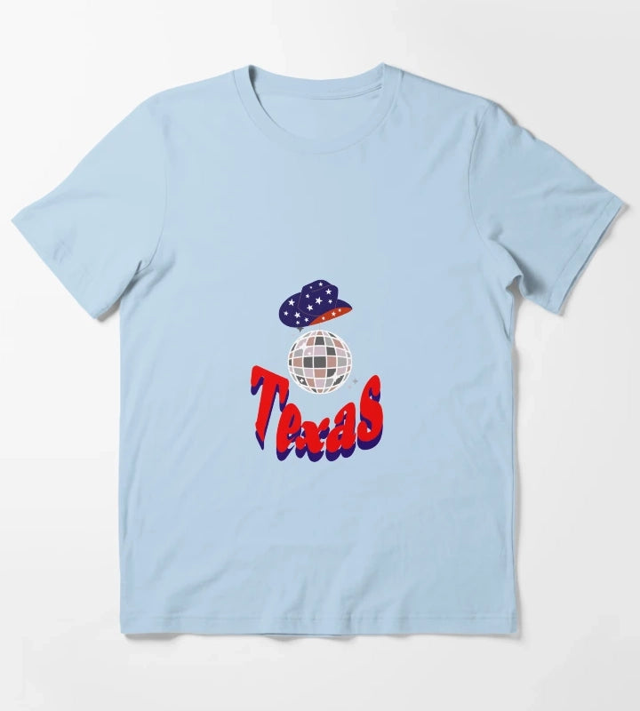 Texas Cowgirl T-Shirt Sky Blue