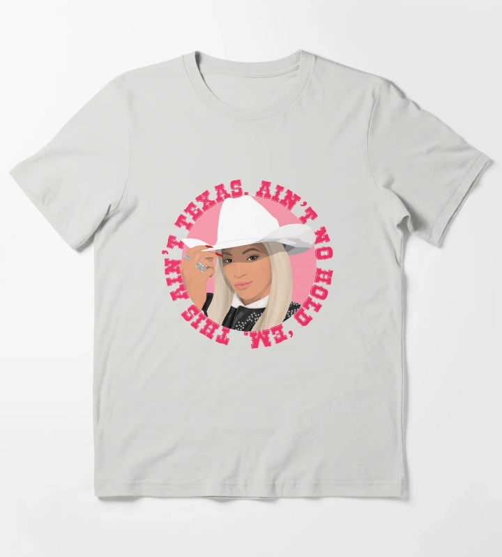 Texas Hold Em Beyonce T-Shirt Light Grey