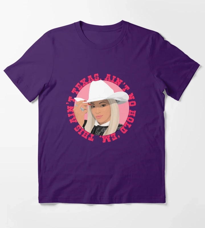 Texas Hold Em Beyonce T-Shirt Purple