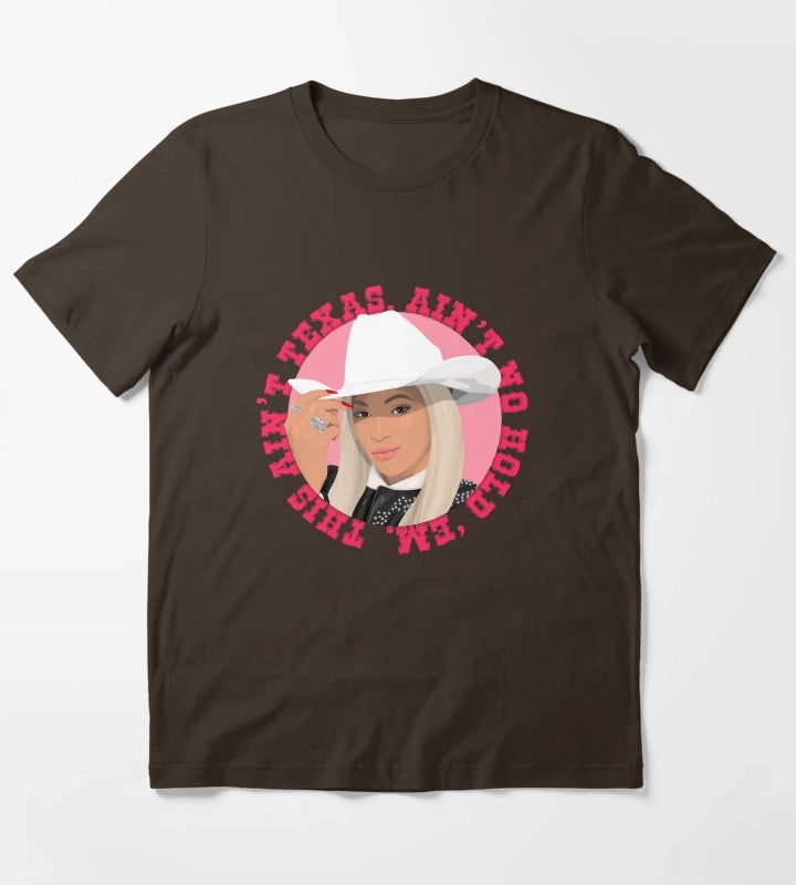Texas Hold Em Beyonce T-Shirt Brown