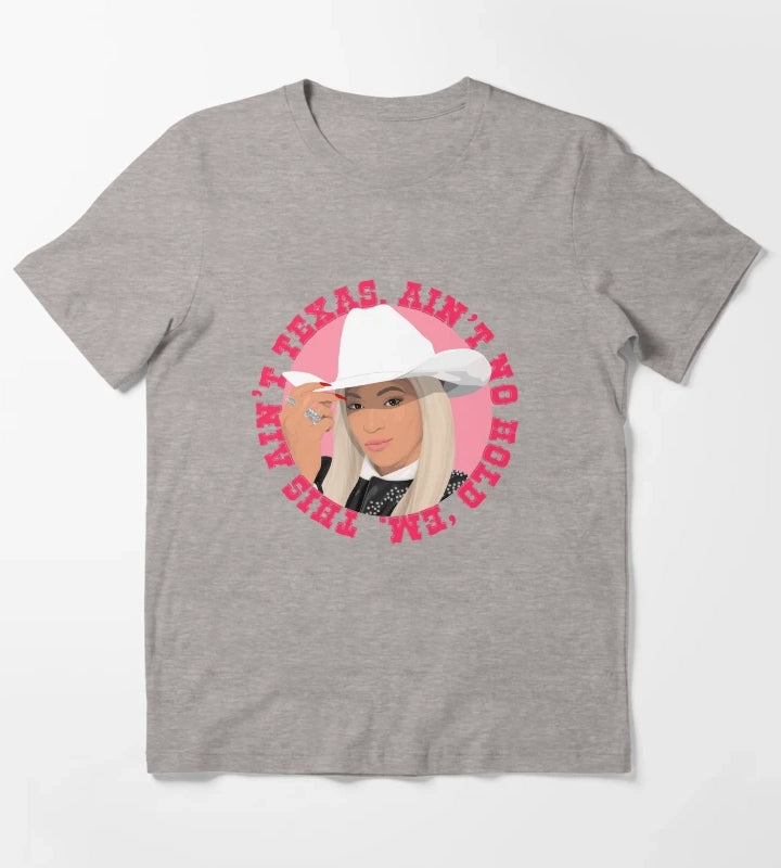 Texas Hold Em Beyonce T-Shirt Heather Grey
