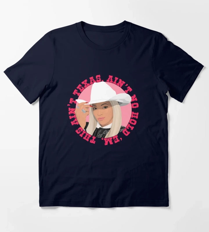 Texas Hold Em Beyonce T-Shirt Navy