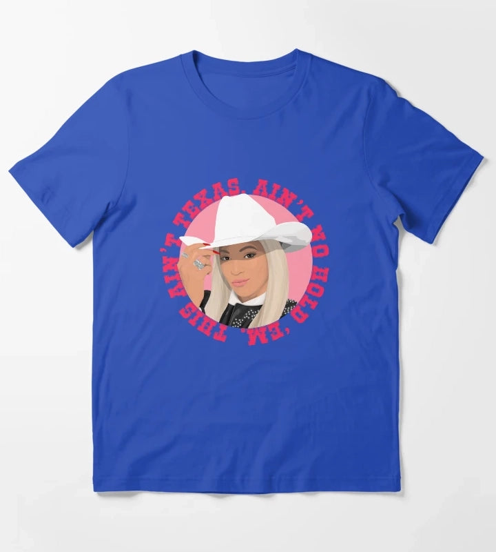 Texas Hold Em Beyonce T-Shirt Blue
