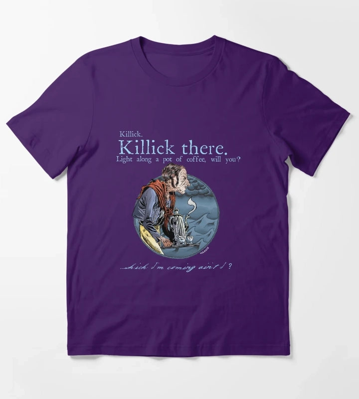 That Mumping Villain Lt Blue Text for Dark Tees T-Shirt Purple