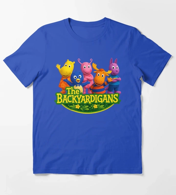 The Backyardigans Retro Cartoon Friends Vintage Kids TV Show Fan Art T-Shirt Blue