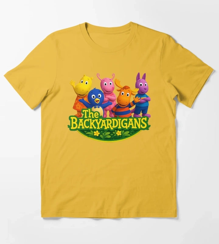 The Backyardigans Retro Cartoon Friends Vintage Kids TV Show Fan Art T-Shirt Yellow