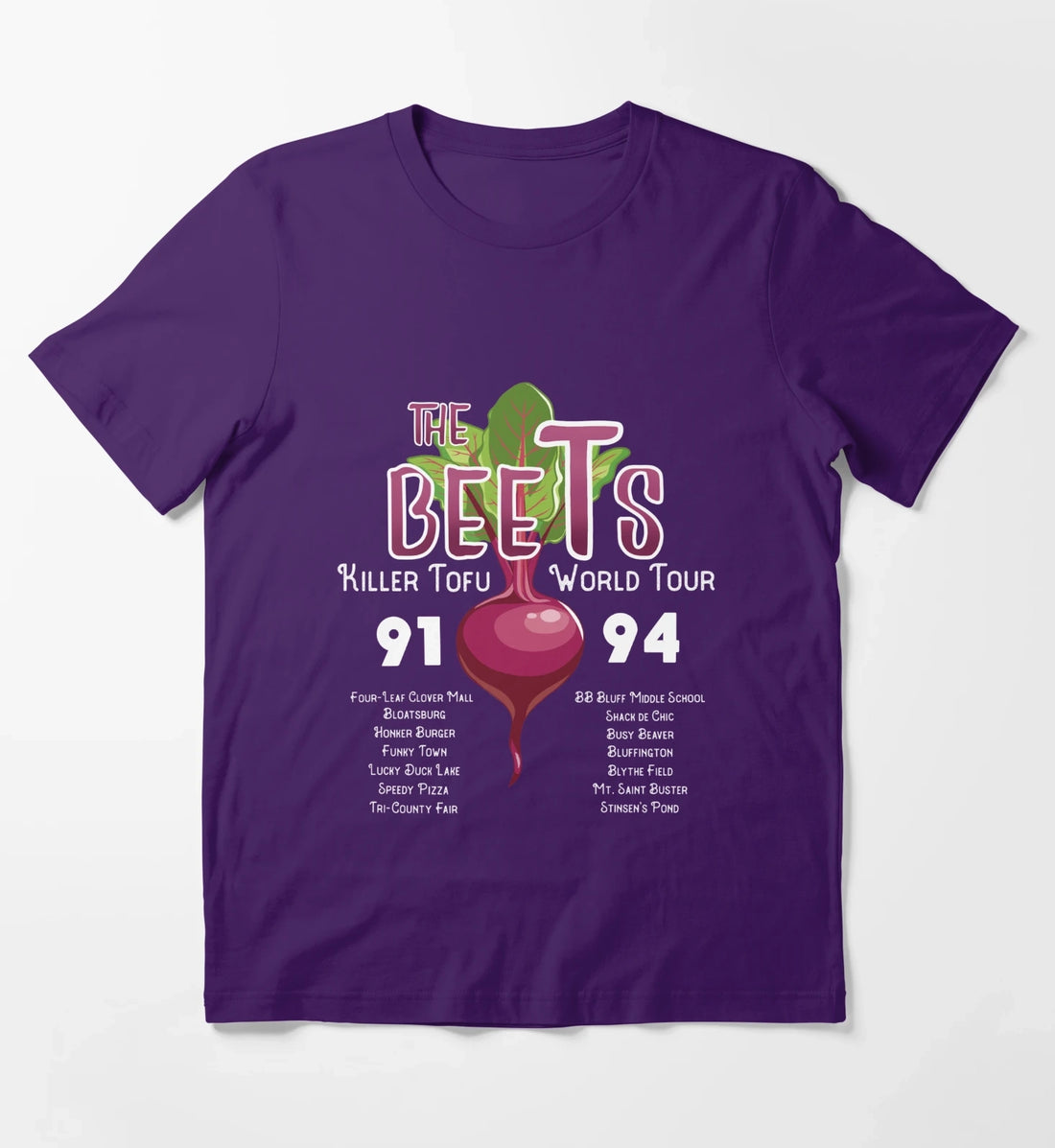 The Beets Killer Tofu World Tour T-Shirt Purple