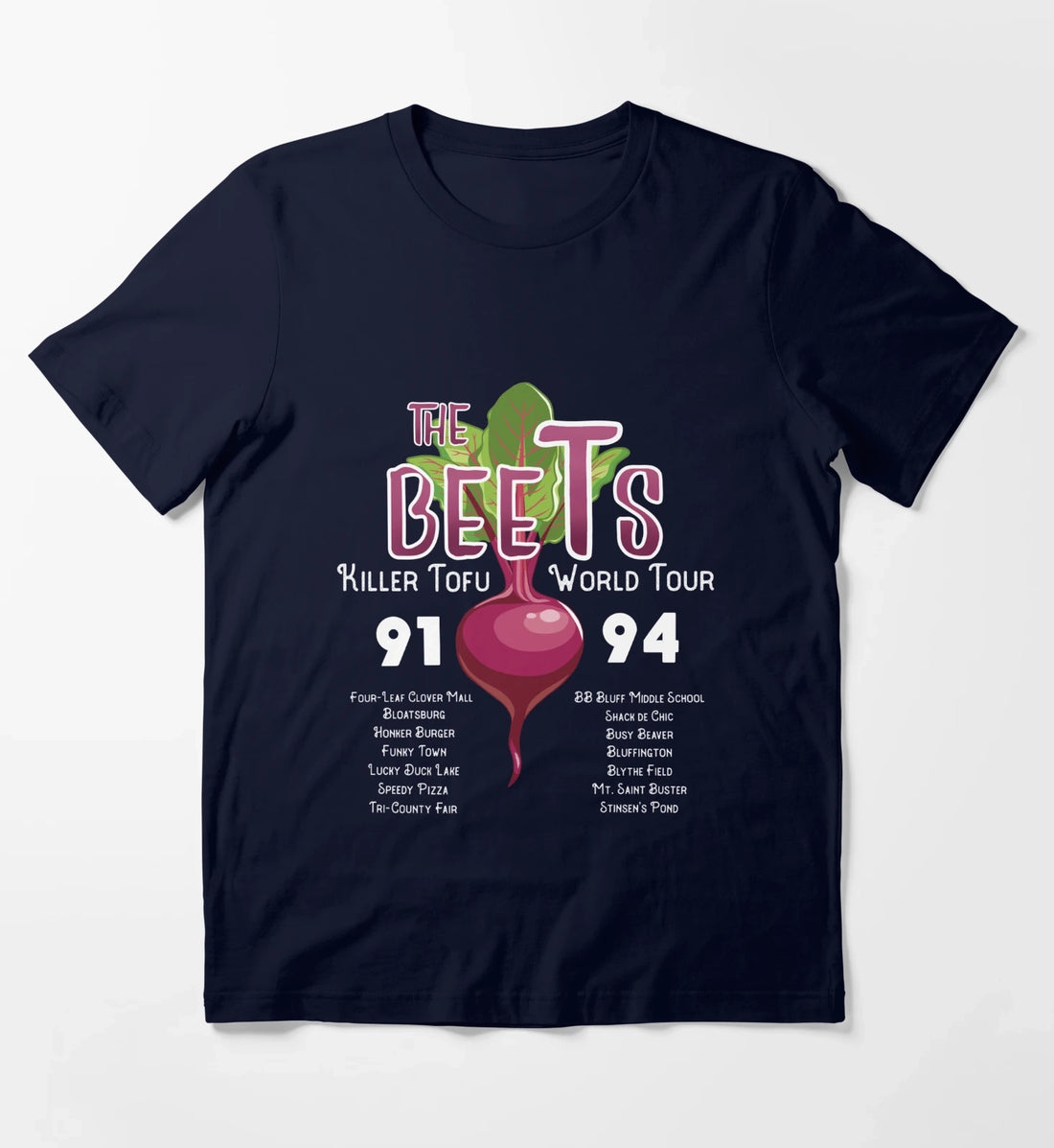 The Beets Killer Tofu World Tour T-Shirt Navy