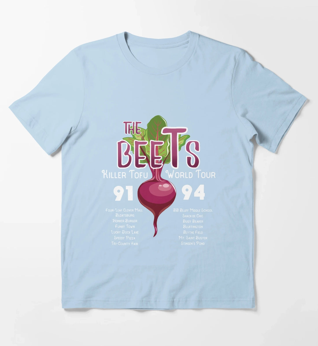 The Beets Killer Tofu World Tour T-Shirt Sky Blue