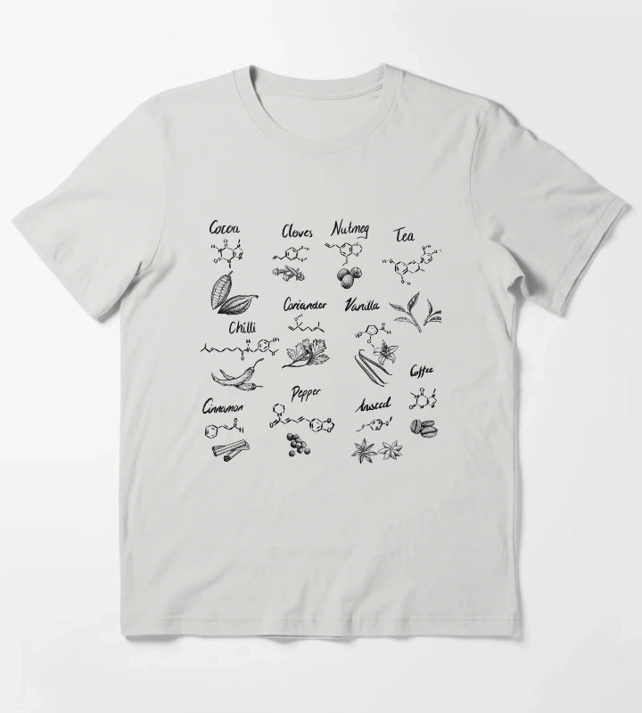 The Chemistry of Food T-Shirt Light Grey