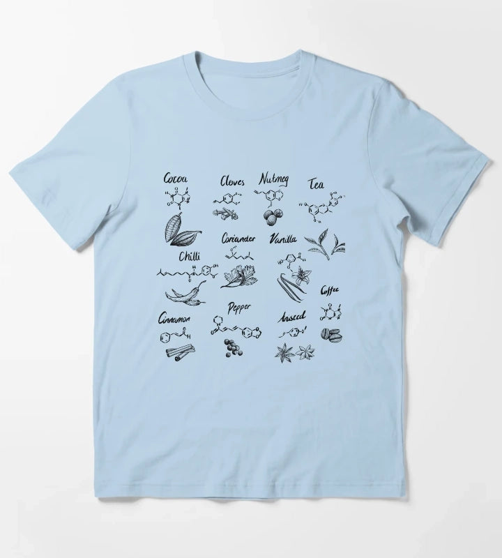 The Chemistry of Food T-Shirt Sky Blue