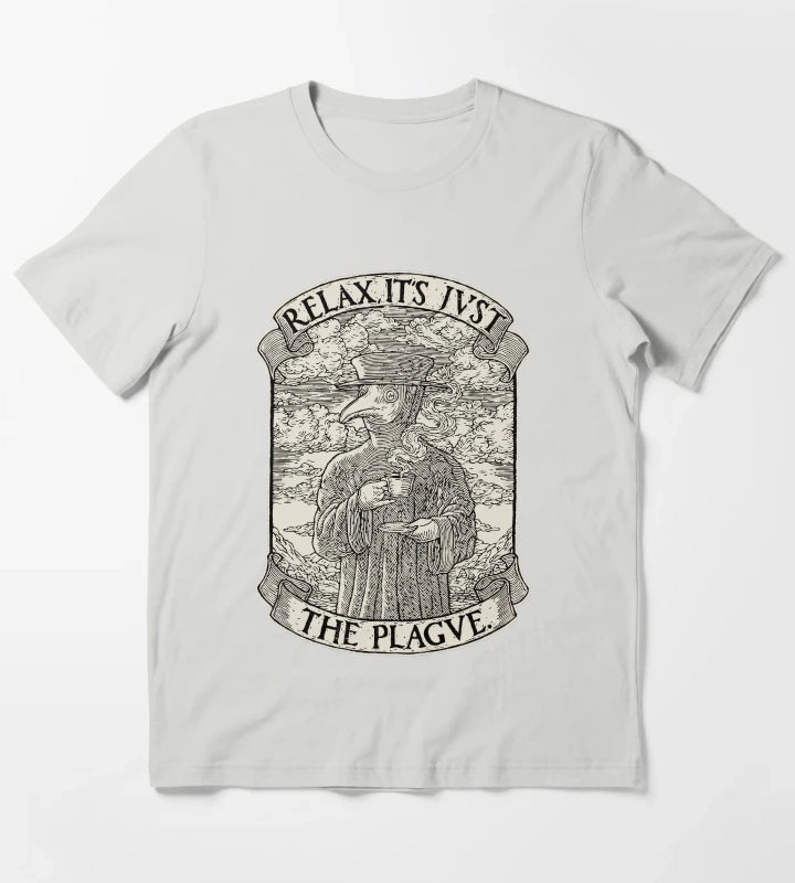 The Chillest Plague Doctor T-Shirt Light Grey