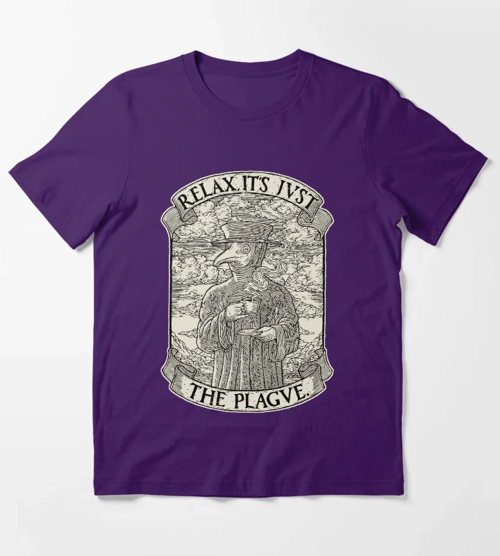 The Chillest Plague Doctor T-Shirt Purple