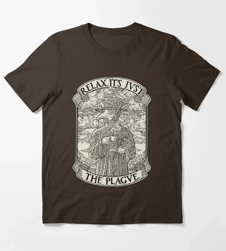 The Chillest Plague Doctor T-Shirt Brown