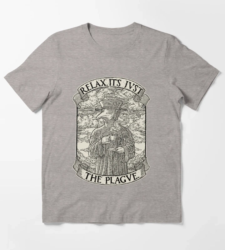 The Chillest Plague Doctor T-Shirt Heather Grey