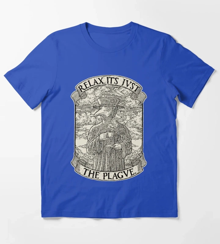 The Chillest Plague Doctor T-Shirt Blue