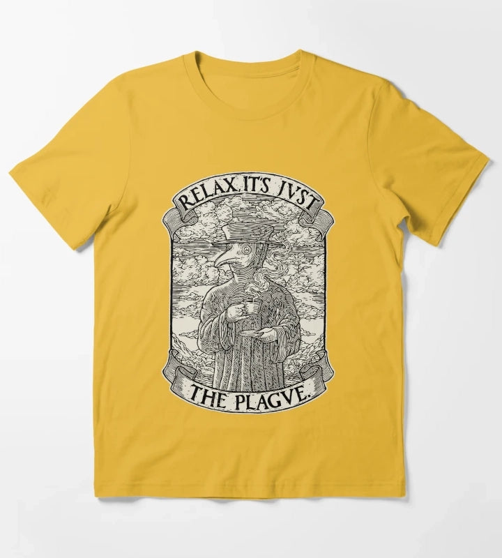 The Chillest Plague Doctor T-Shirt Yellow