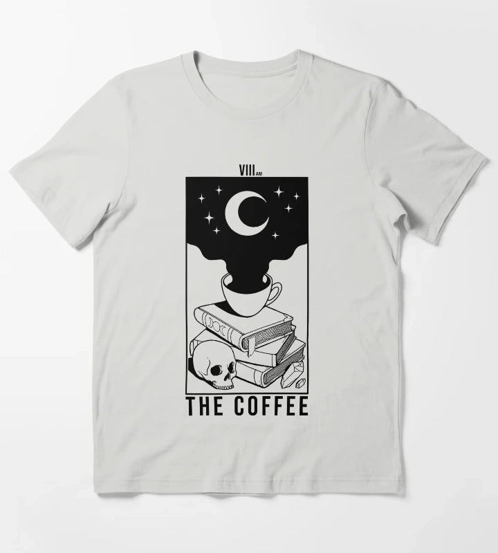 The Coffee white T-Shirt Light Grey