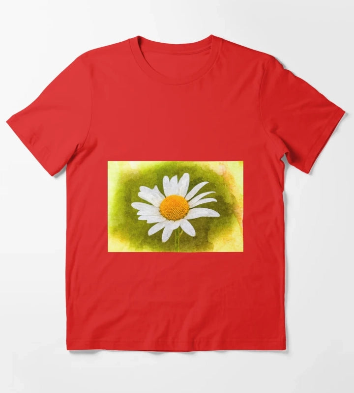 The Daisy Art T-Shirt Red