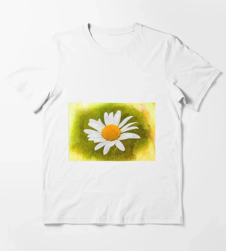 The Daisy Art T-Shirt White