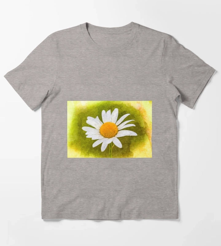 The Daisy Art T-Shirt Heather Grey