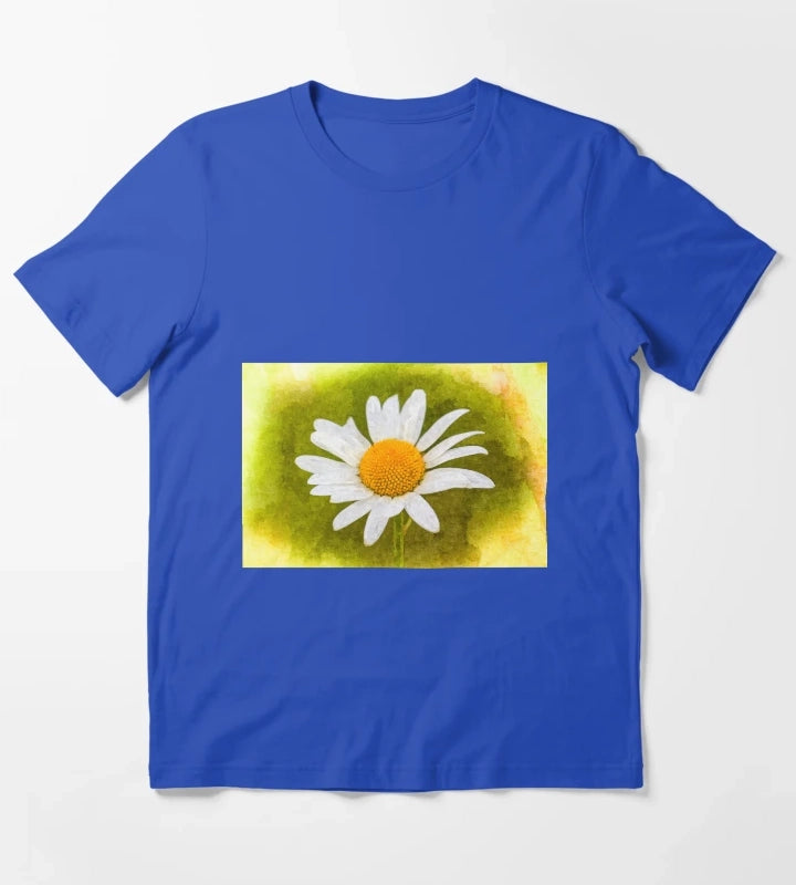 The Daisy Art T-Shirt Blue
