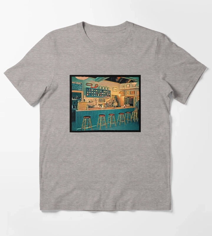 The Diner IV T-Shirt Heather Grey