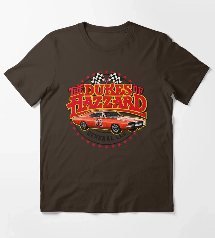 The Dukes of Hazzard General Lee T-Shirt Brown