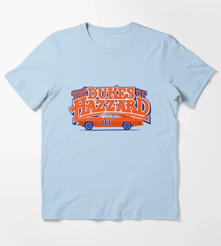 The Dukes of Hazzard General Lee The General T-Shirt Sky Blue