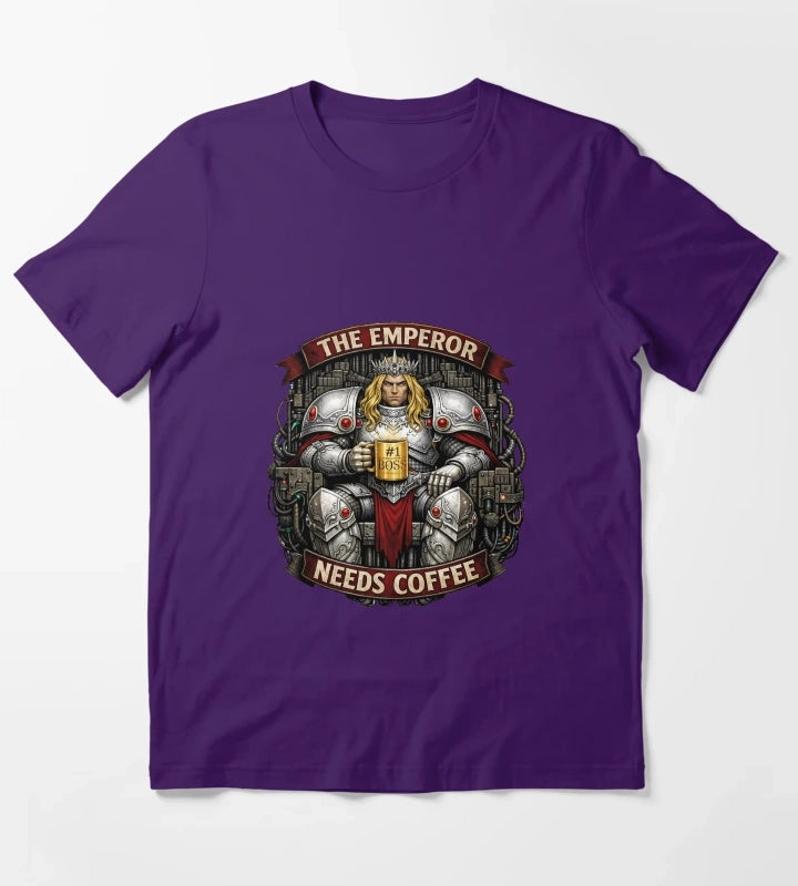 The Emperor Needs Coffee T-Shirt Purple