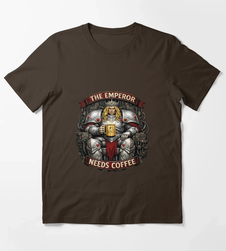 The Emperor Needs Coffee T-Shirt Brown