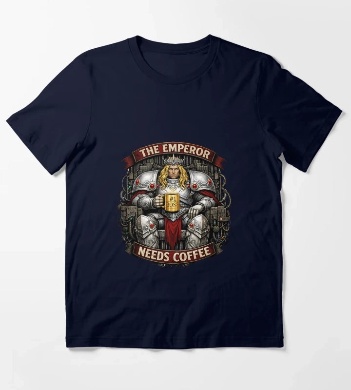 The Emperor Needs Coffee T-Shirt Navy