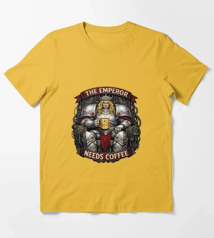 The Emperor Needs Coffee T-Shirt Yellow