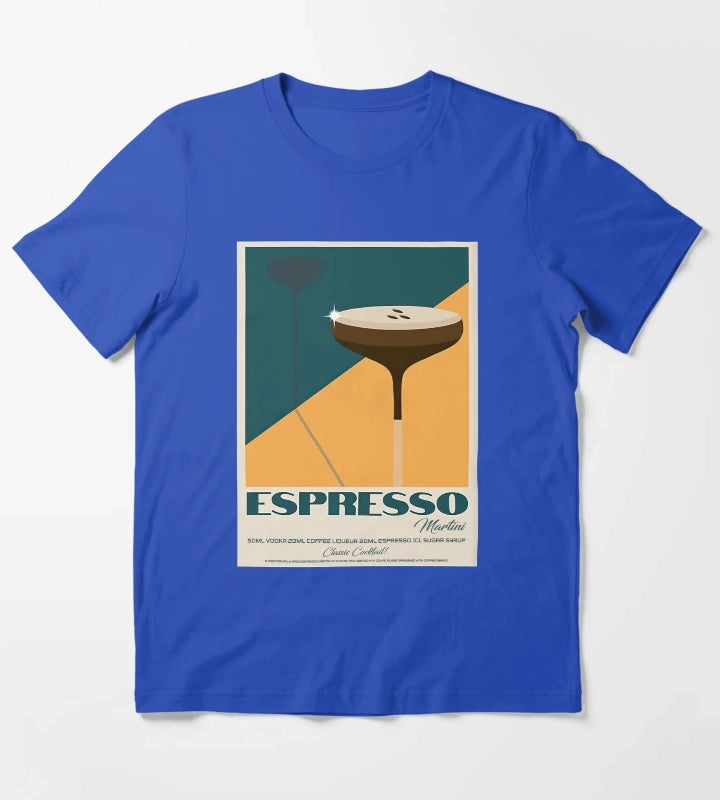 The Espresso Martini T-Shirt Blue