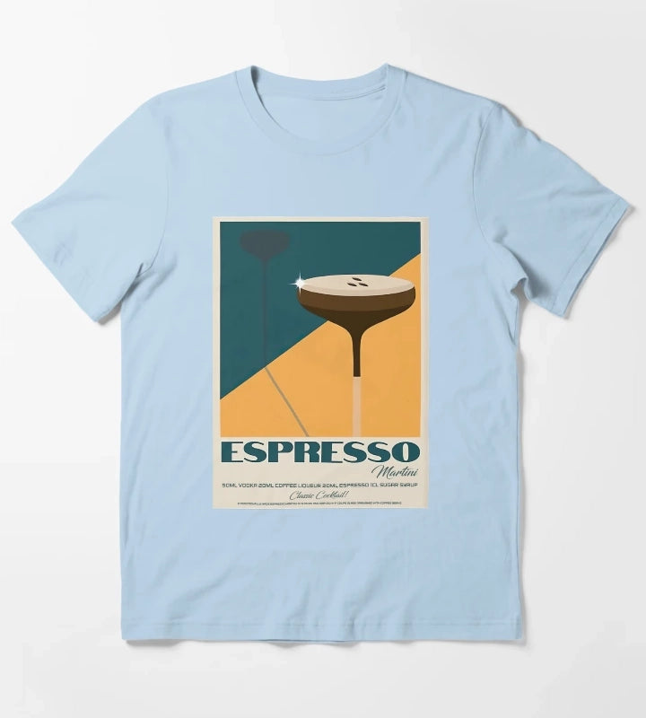 The Espresso Martini T-Shirt Sky Blue