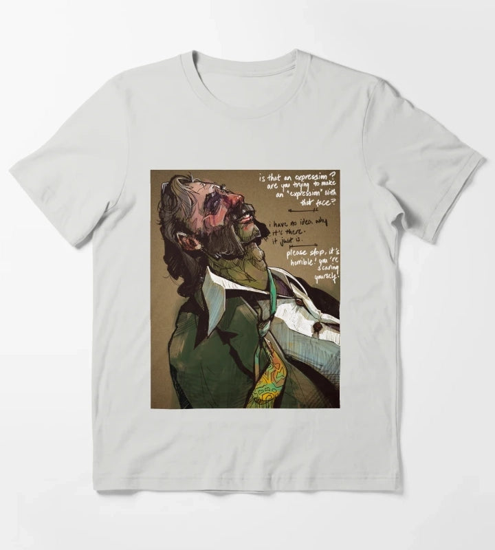 The Expression Disco Elysium T-Shirt Light Grey